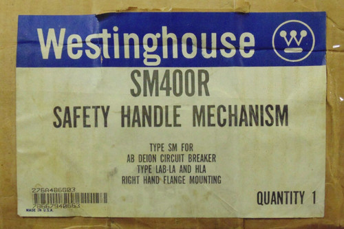 Westinghouse Sm400R Sm Safety Handle Mechanism La Hla Lab Breakers 276A486G03