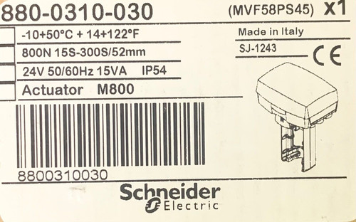 Schneider Electric 880 0310 030 M800 Actuator Mvf58Ps45 Sj-1243