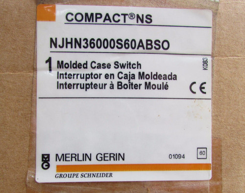 Groupe Schneider Merlin Gerin Njhn36000S60Abso Molded Case Switch 600 Amp 600V