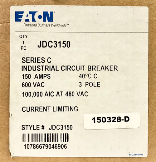 Cutler Hammer Jdc3150 3 Pole 150 Amp Type Jdc Current Limiting Circuit