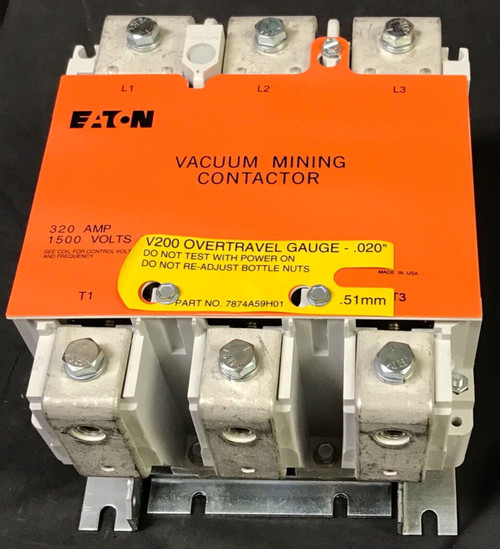 Eaton Vm320Ckz1 320Amp V200 V201 Mining Vacuum Contactor Size 5, B-320 220 240 V