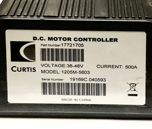 Cutis Model 1205M 5603 500 Amp 36-48V Dc Motor Controller 17721705