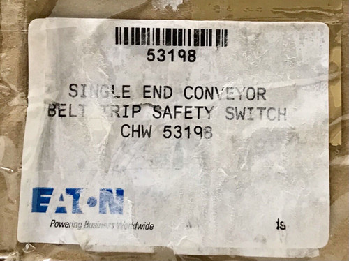 Eaton Cooper Chw 53198 Belt Trip Conveyor Safety Switch 600 Vac Single End