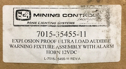 Mci Mining Controls Incorperated 7015 35455 Explosion Proof Ultra Loud 12 Vdc