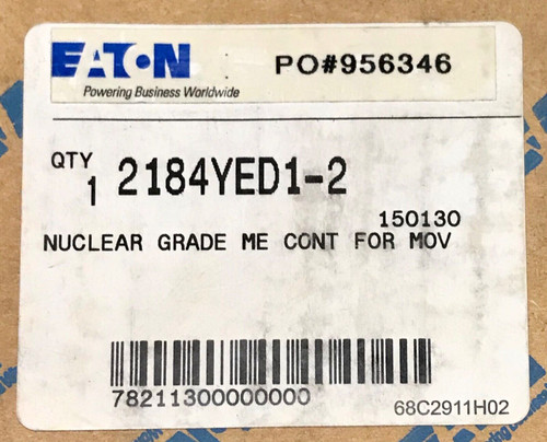 Eaton 2184Yed1 2 Nuclear Grade 2 Pole 250 Vdc Me Contactor For Mor 150130 Coil