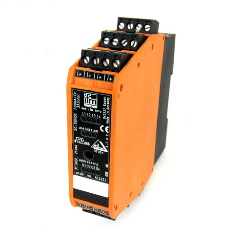 Ifm Ac2251 Interface Control Cabinet Module, 20~30V Dc, 4 Digital Input And Outp