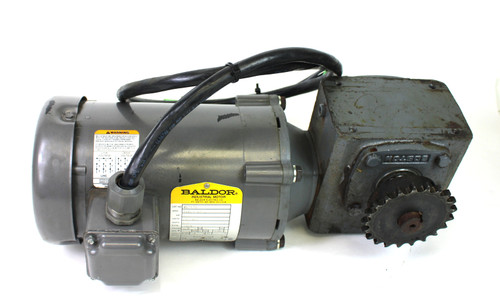 Baldor Vm3536 Motor W/ Boston Gear F71815B56 Gear Reducer