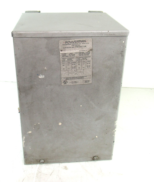 Powertran Ptn102-7.5K Transformer 7.5Kva 60Hz 1Phase