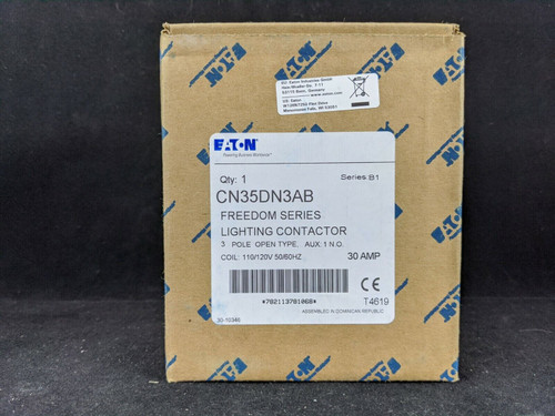 Eaton Cn35Dn3Ab Ltg Cont Opn 30A 3P 120V