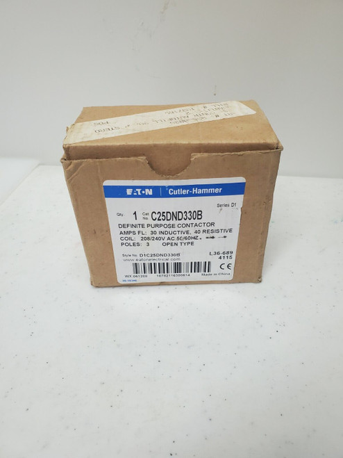 Eaton Cutler-Hammer C25Dnd330B Definite Purpose Contractor