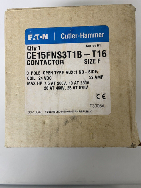 Eaton Cutler-Hammer Ce15Fns3T1B-T16 Contactor