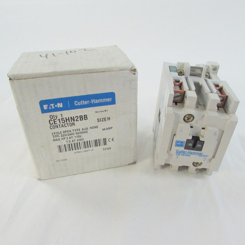 Eaton Cutler-Hammer Iec Contactor Ce15Hn2Bb Size H Open 220/240V 50/60Hz