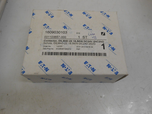 Eaton Dilm40-22 Dc-Operated Contactor 18,5Kw/400V