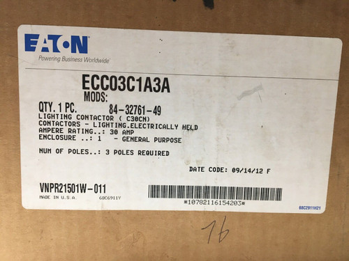 Eaton Ecc03C1A3A Enclosed Contactor