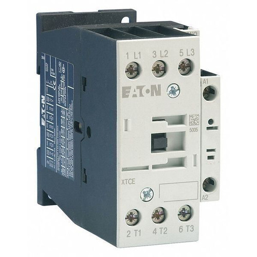 Eaton Iec Magnetic Contactor, 3 Poles, 208V Ac, 25 A, Reversing: No Xtce025C01E