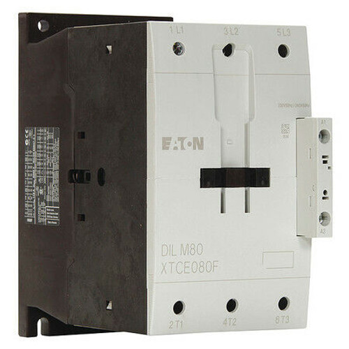 Eaton Xtce080F00A Iec Magnetic Contactor, 3 Poles, 120 V Ac, 80 A, Reversing: No