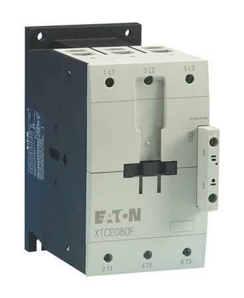 Eaton Xtce080F00B Iec Magnetic Contactor, 3 Poles, 240 V Ac, 80 A, Reversing: No