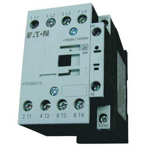 Eaton Xtcf045C10Td Iec Magnetic Contactor, 4 Poles, 24 V Dc, 25 A, Reversing: No