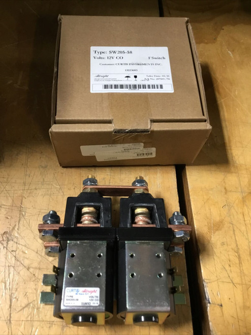 Curtis Albright Contactor Type: Sw205-58 12V