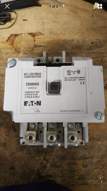 Eaton Cn35Nn3Ab Ac 110-120 Volts Coil Lighting Contactor 200A