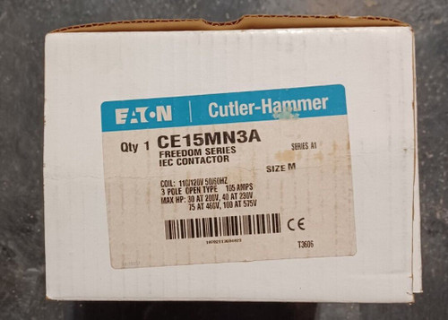 Eaton Cutler-Hammer Ce15Mn3A Freedom Series Iec Contactor Series A1