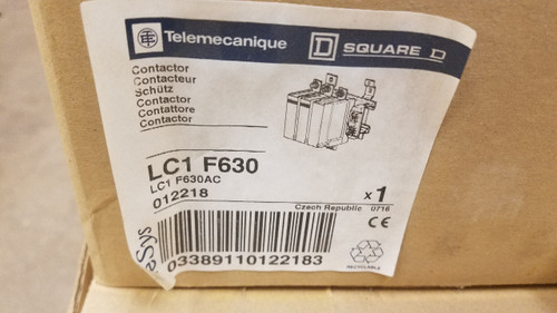 Telemecanique Lc1F630, Tesys F Contactor, 3P(3No) 440V/630A