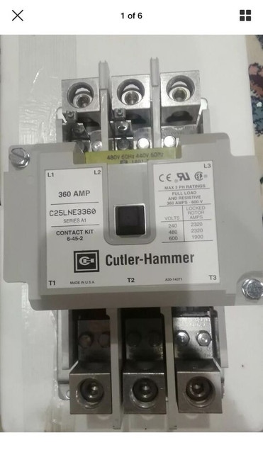 Cutler Hammer C25Lne3360C Series A1 Freedom Series 440-480 Volts Coil