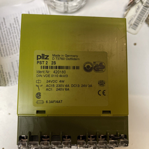 Pilz 420180 Safety Relay Pst 2 2S Din Vde 0110 4Kv/3