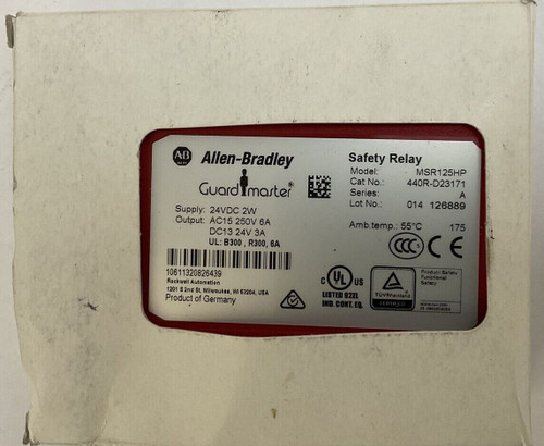 Allen Bradley 440R-D23171 Series A Guard Master Safety Relay Msr125Hp