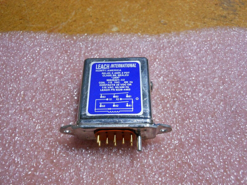 Leach Relay # Ms25321-A2 Nsn: 5945-00-957-4942 Coil 115Vac # 9229-4463