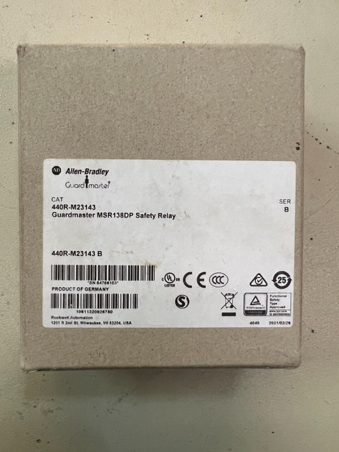 Allen Bradley Guardmaster Saftey Relay Msr138Dp 440R-M23143