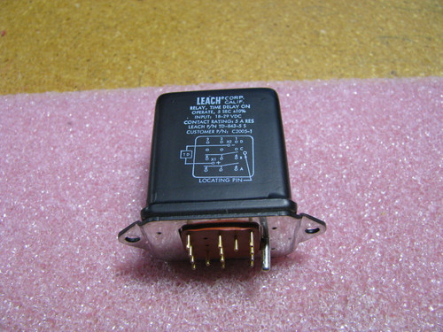 Leach Time Delay Relay # Td-843-5S Nsn: 5945-00-436-8995 # C2005-1 Dual Marked