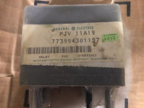 Ge 12Pjv11A19 Instantaneous Overvoltage Relay