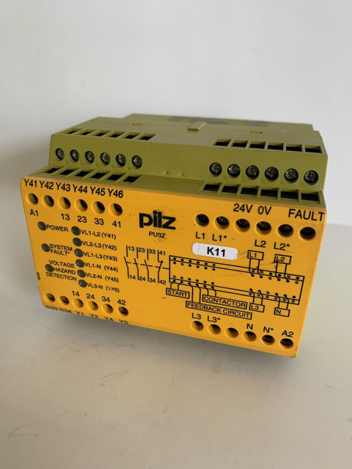 Pilz Safety Relay Pu3Z 120-240 Vac