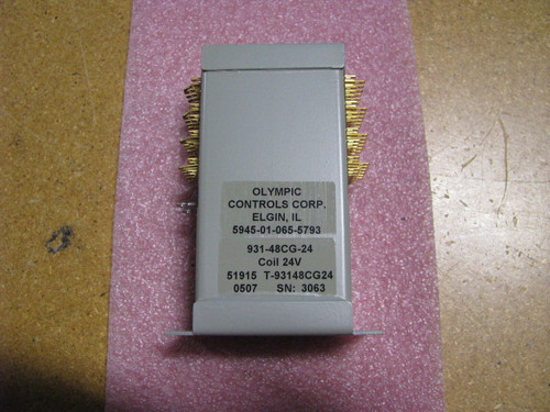 Olympic Controls Relay # 931-48Cg-24 Nsn: 5945-01-065-5793 24Vcoil