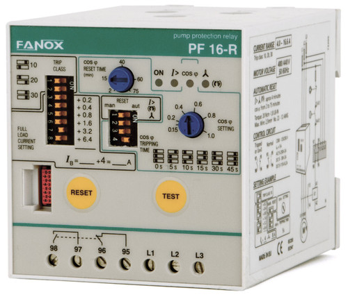 3-Phase Pump Protection Relay Without Level Sensor, By Power Factor