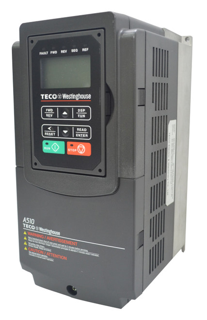 A510-4010-C3-Ue Teco/Westinghouse 18A 460V 10Hp A510 Heavy Duty Ac Drive