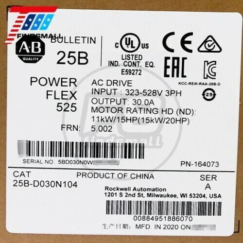 25B-D030N104 Powerflex 525 15Kw (20Hp) Ac Drive