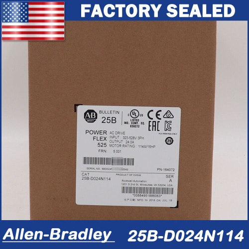 Allen-Bradley 25B-D024N114 /A Powerflex 525 11Kw 15Hp Ac Drive