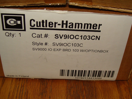 Cutler-Hammer Adjustable Frequency Drive Sv9Ioc103Cn Sv9000 Io Exp Brd 103