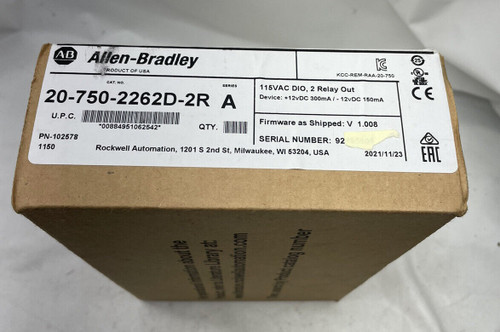 20-750-2262D-2R Allen Bradley Powerflex 750 I/O Option Card 115V