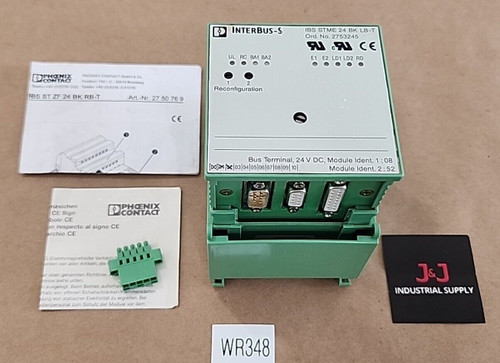 Phoenix Contact 2753245 Interbus-S Coupler Module Ibs Stme 24 Bk Lb-T