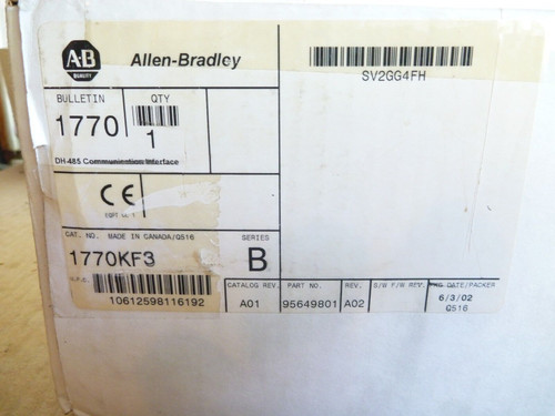 Allen Bradley 1770-Kf3/1770Kf3 Ser B, Comm Interface