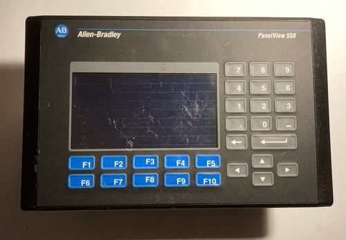 Allen Bradley 2711-B5A2 /H Panelview 550 Mono Touch/Key/Dh-485 Ac Scratches