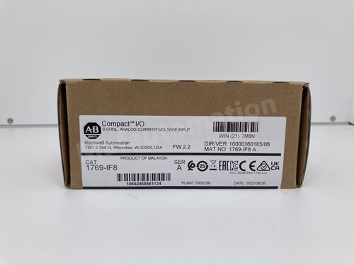 Allen Bradley Compactlogix 8 Pt Analog Input Module 1769-If8