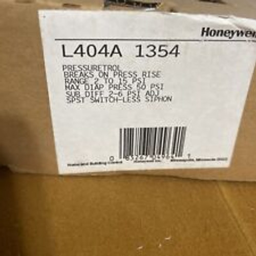 Honeywell L404A1354 Pressuretrol