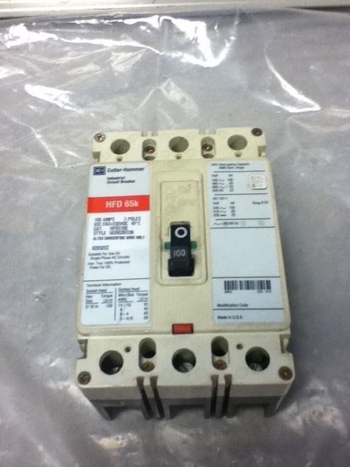 Cutler Hammer Circuit Breaker Hfd3100