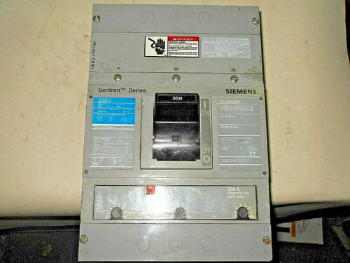 Siemens Jxd63B350 Circuit Breaker 350A 3P 600V
