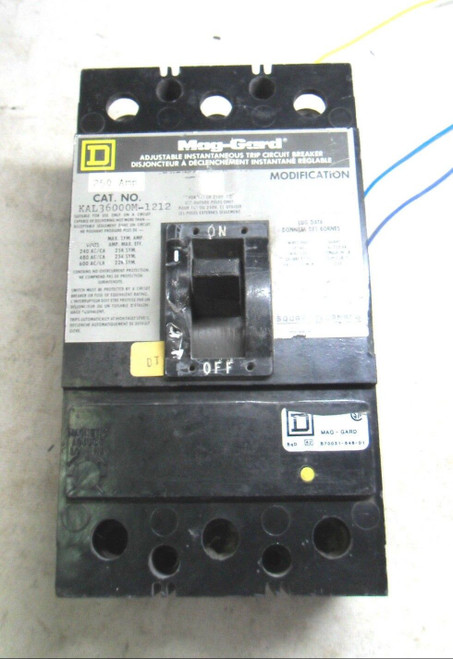 Square D Kal36000M1212 Circuit Breaker 250A 600Vac 3P