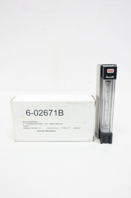 Abb 10A6100 Variable Area Flow Meter 0-1600cc/min 1/4in Npt